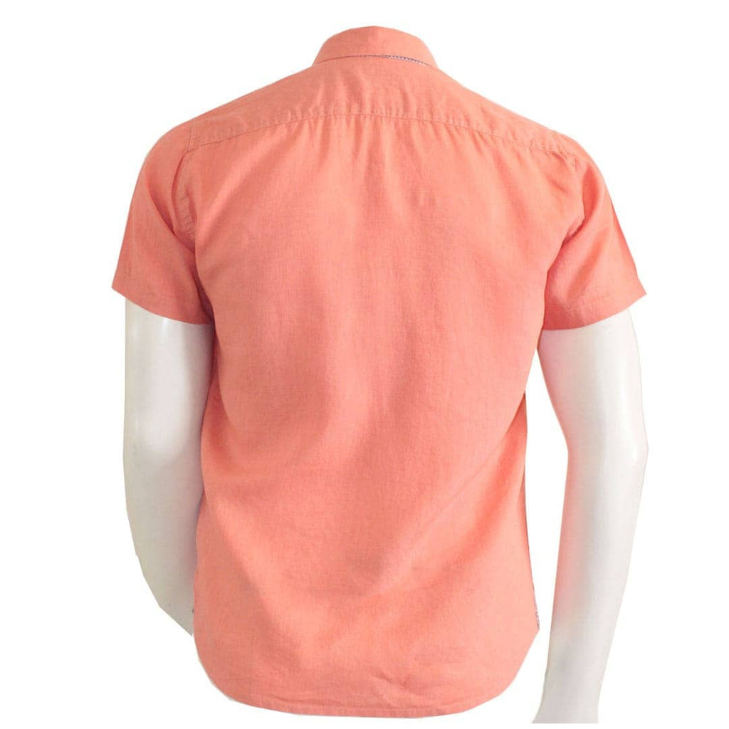 Chemise à manches courtes boutonnée pour homme Motif poisson corail Chemise à manches courtes boutonnée pour homme Motif poisson corail