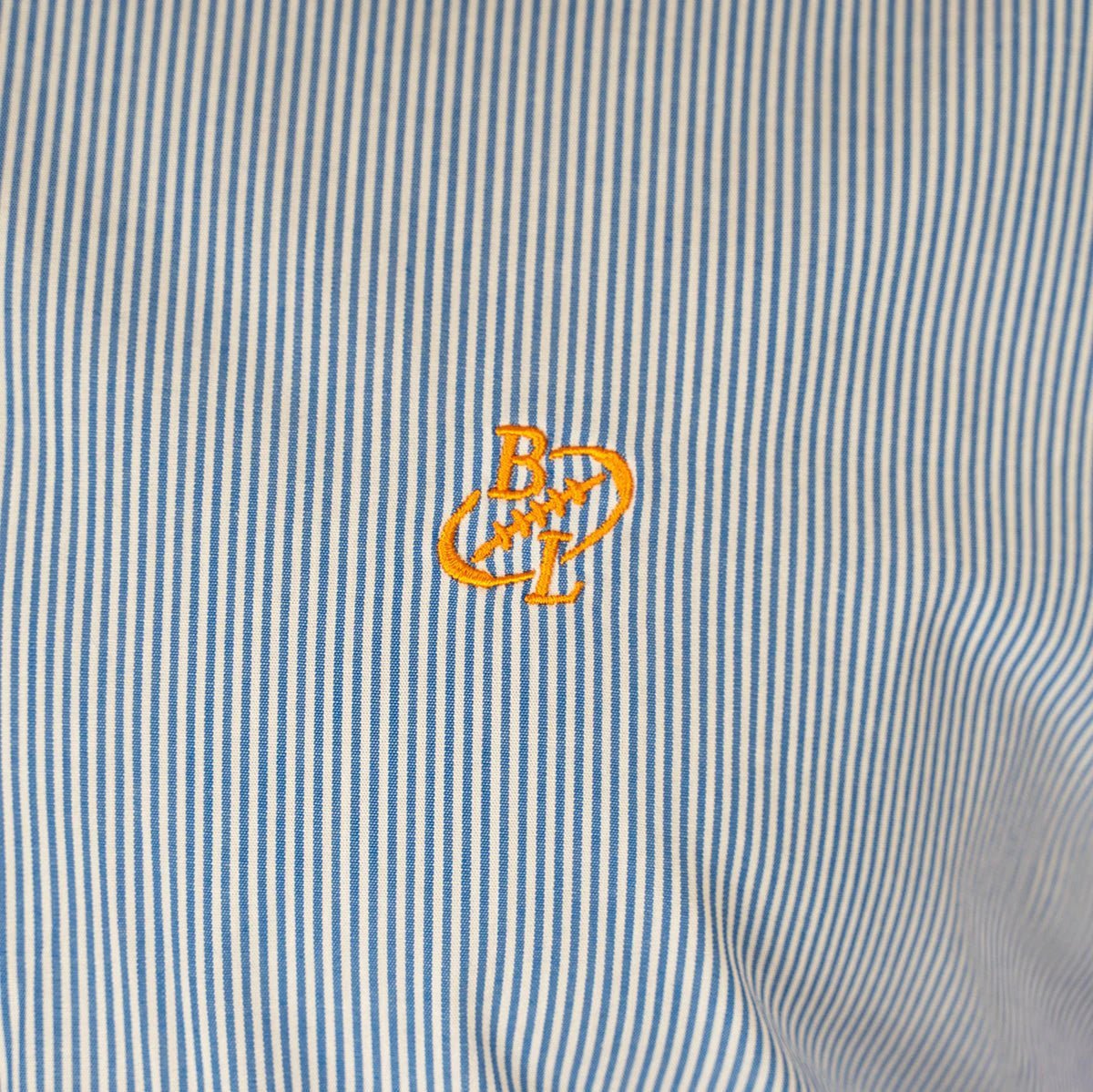 Chemise femme à manches longues rayée multicolore BACK TO LEGEND (zoom broderie)