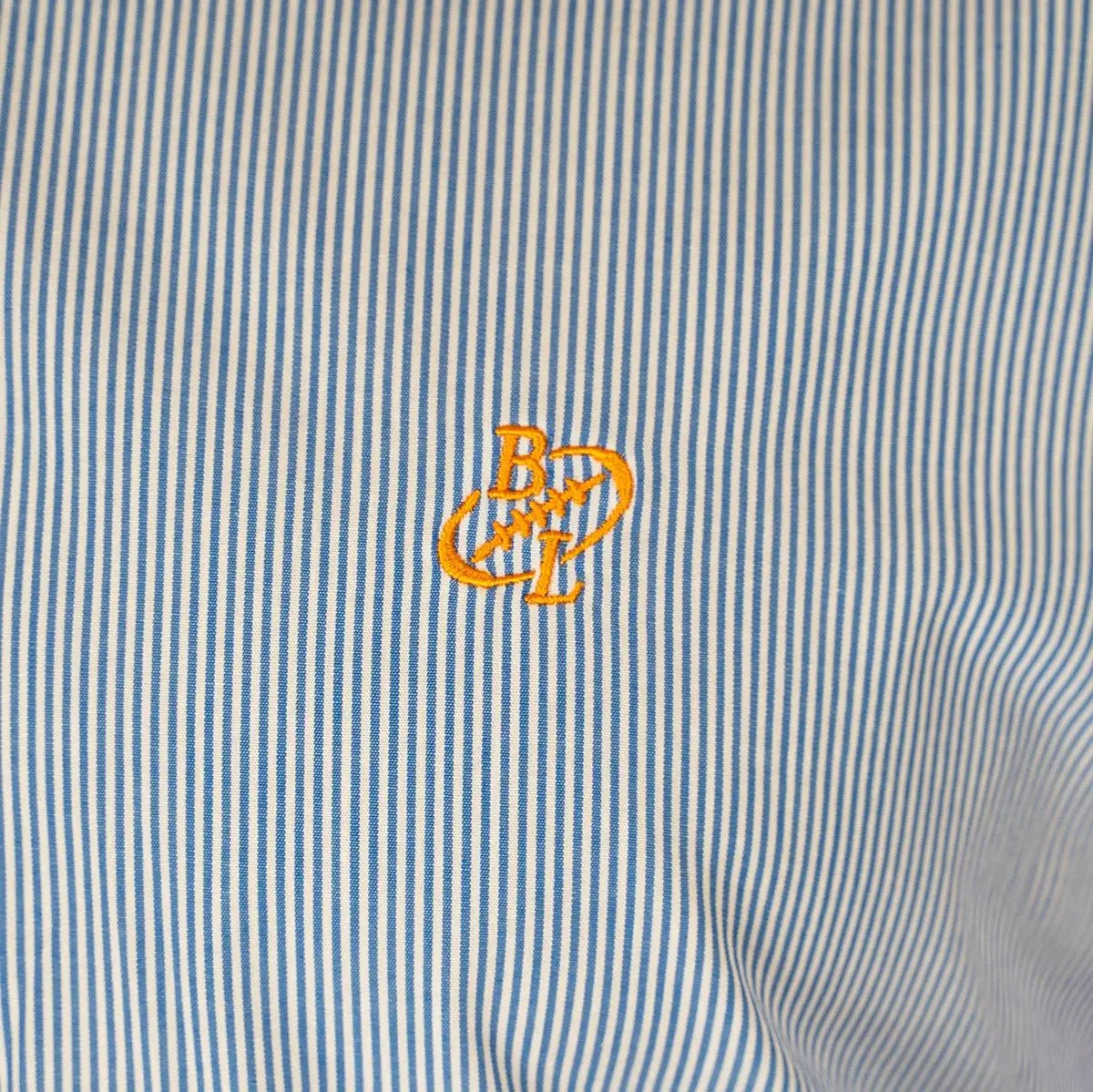 Chemise à manches longues rayée multicolore BACK to LEGEND (zoom broderie poitrine)