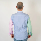 Chemise à manches longues rayée multicolore BACK to LEGEND (vue de dos)