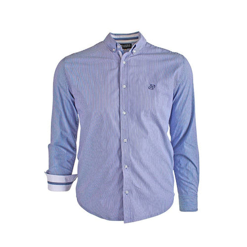 Chemise manches longues bleu marine à rayures Blacks Legend