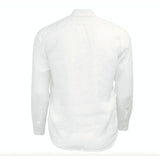 Chemise blanche à manches longues en lin Blacks Legend (Vue de dos)