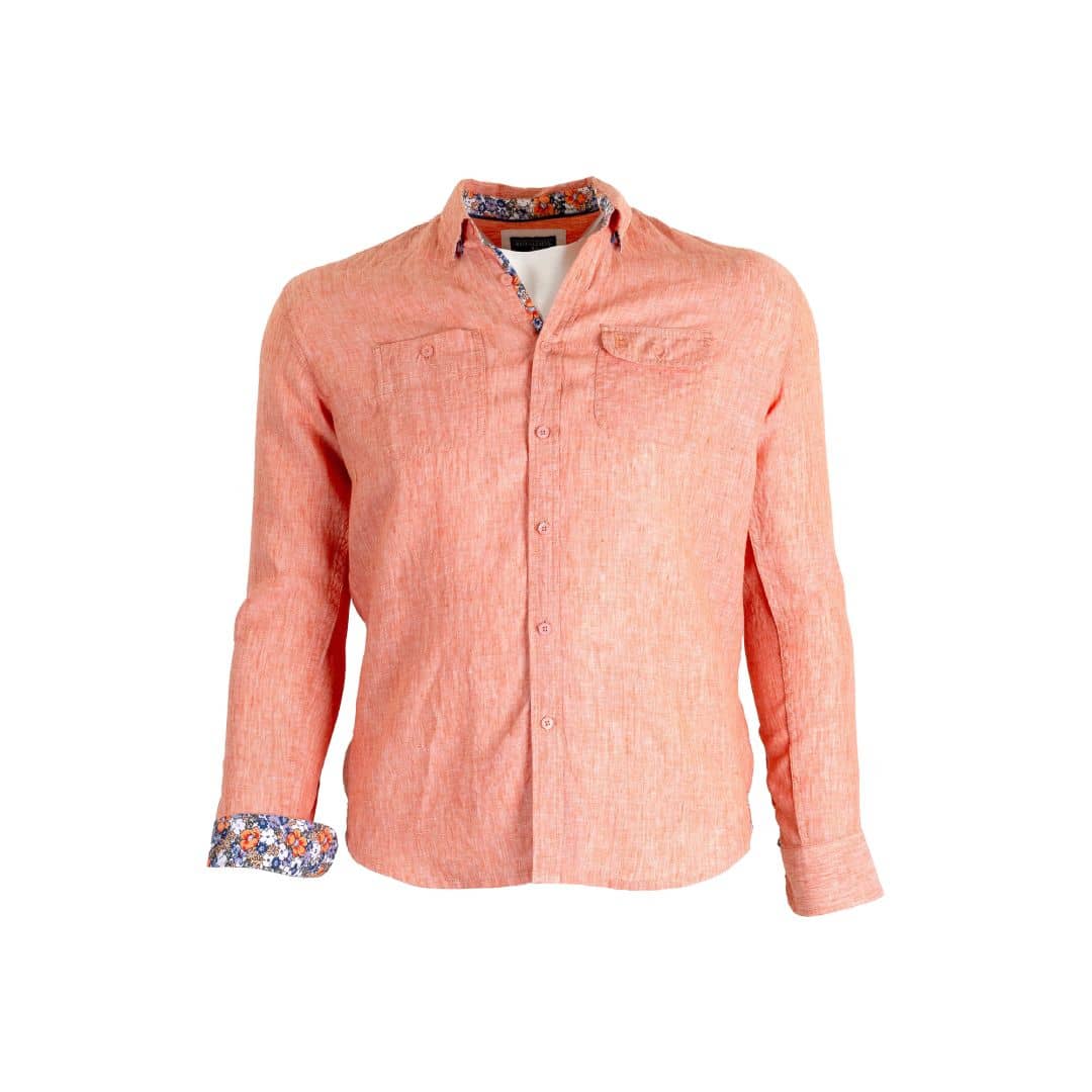Chemise homme à manches longues ABSALON imprimé LA CIBLE ROUGE Chemise homme à manches longues ABSALON imprimé LA CIBLE ROUGE