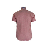 Chemise rose pâle en lin chiné pour hommes Blacks Legend (vue de dos)