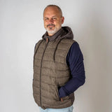 Doudoune à capuche sans manches bi-matière Blacks Legend