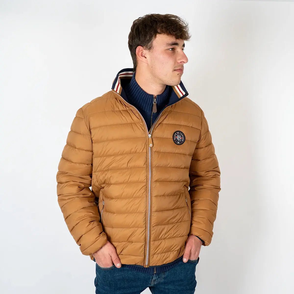 Doudoune doublée marron pour homme BACK to LEGEND