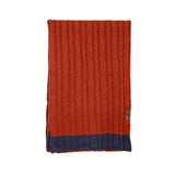 Écharpe tricotée bicolore orange/bleu Blacks Legend (Vue à plat)