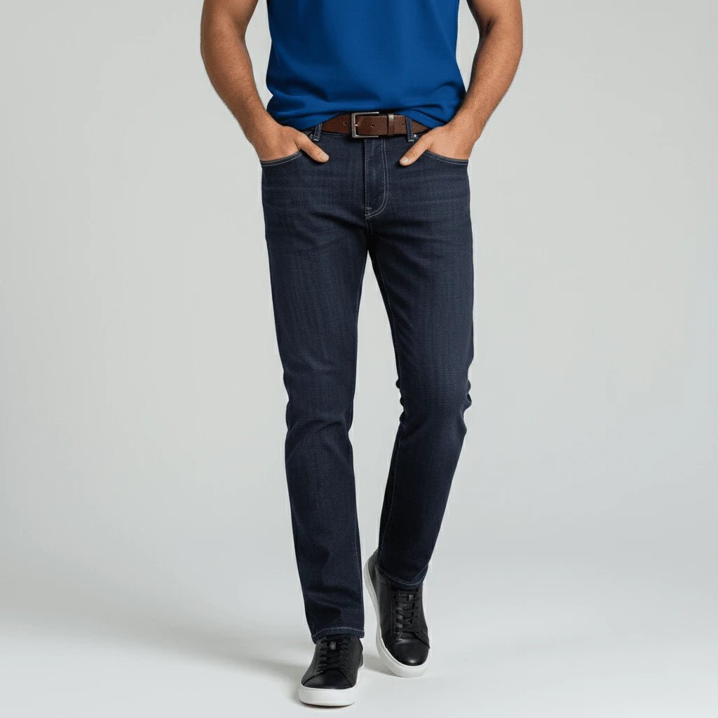 Jeans Homme bleu foncé délavé Blacks Legend 