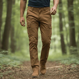 Pantalon cargo beige pour homme (coton/élasthanne) BACK to LEGEND