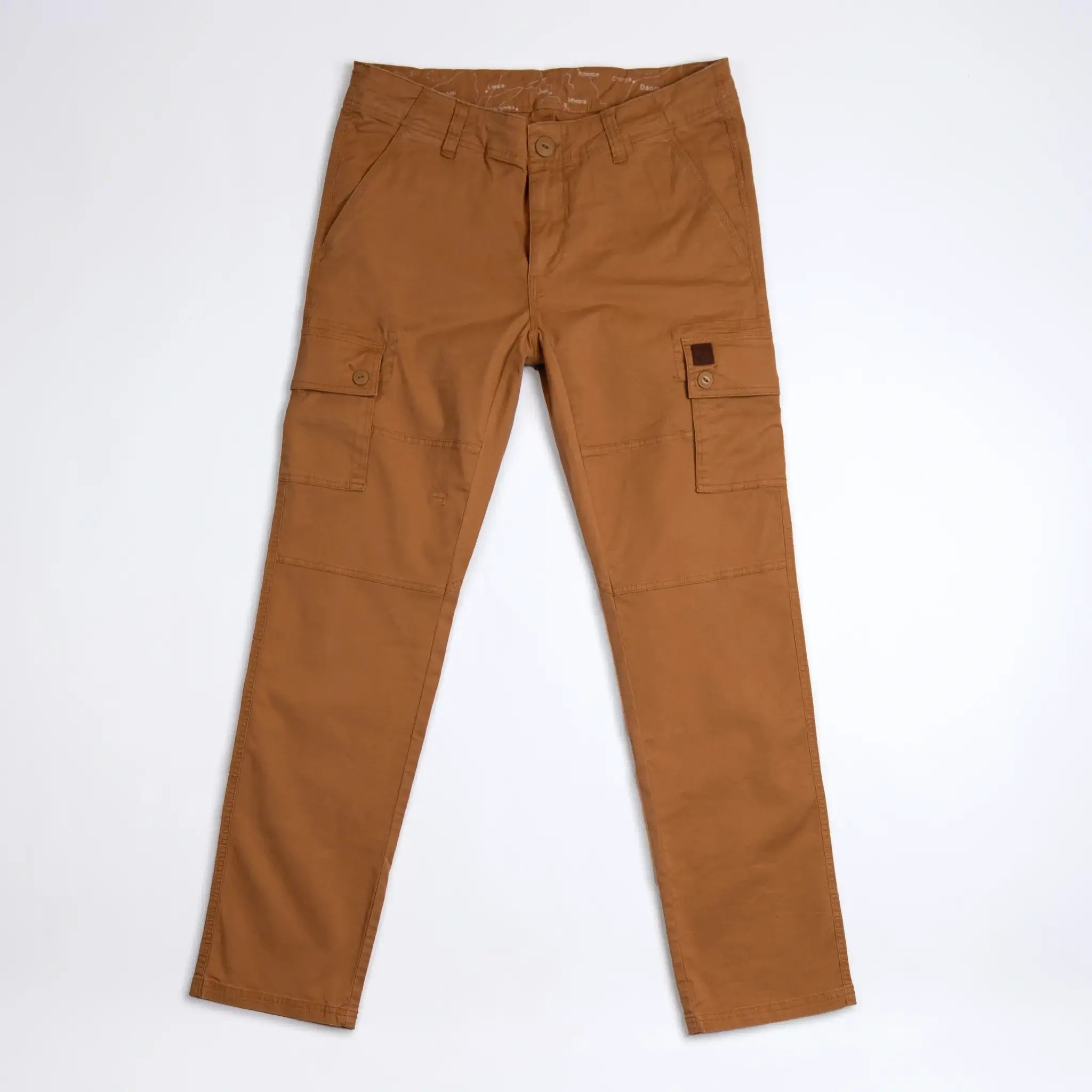 Pantalon cargo beige pour homme en mix coton/élasthanne BACK to LEGEND (vue de face)