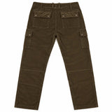 Pantalon cargo en velours kaki pour homme BACK TO LEGEND (vue de dos)