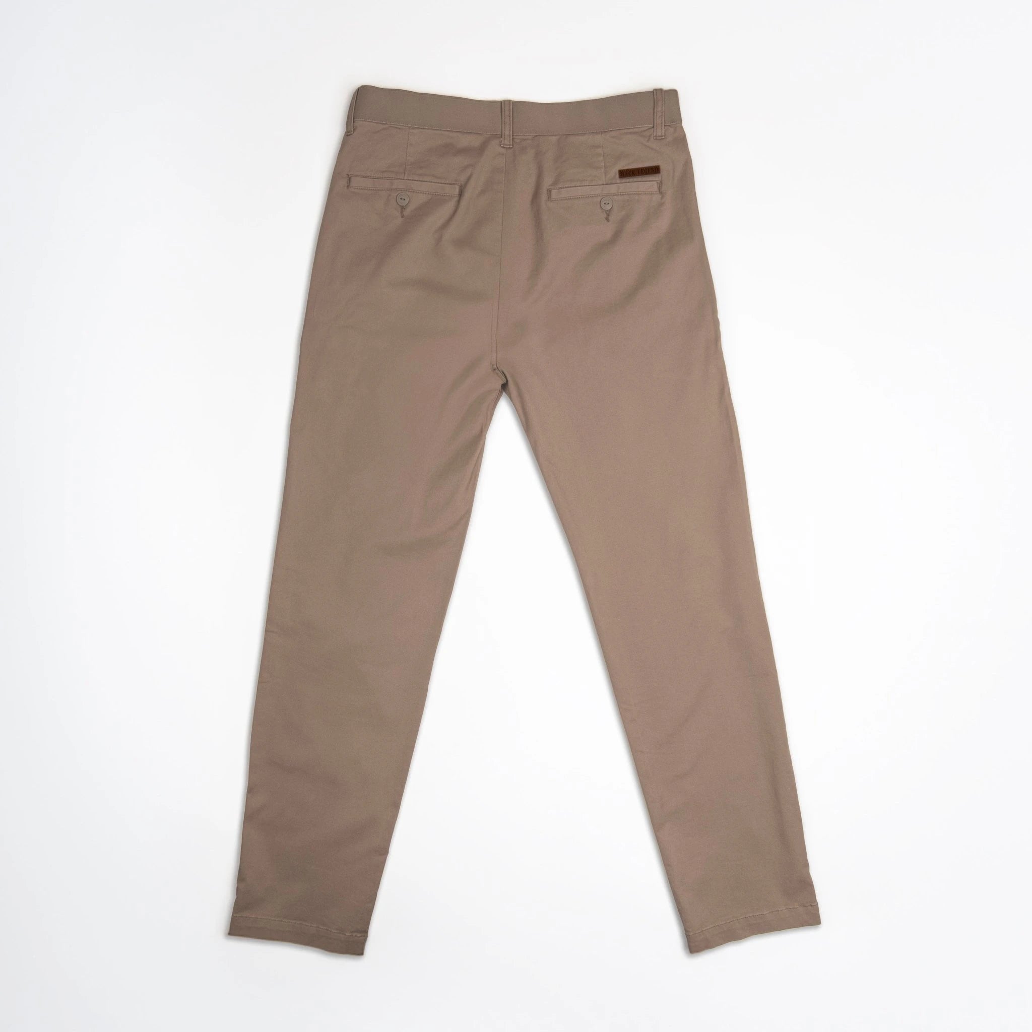 Pantalon chino beige pour homme en coton et élasthanne BACK to LEGEND (vêtement à plat de face)