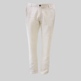 Pantalon blanc en lin pour homme coupe chino - Blacks Legend