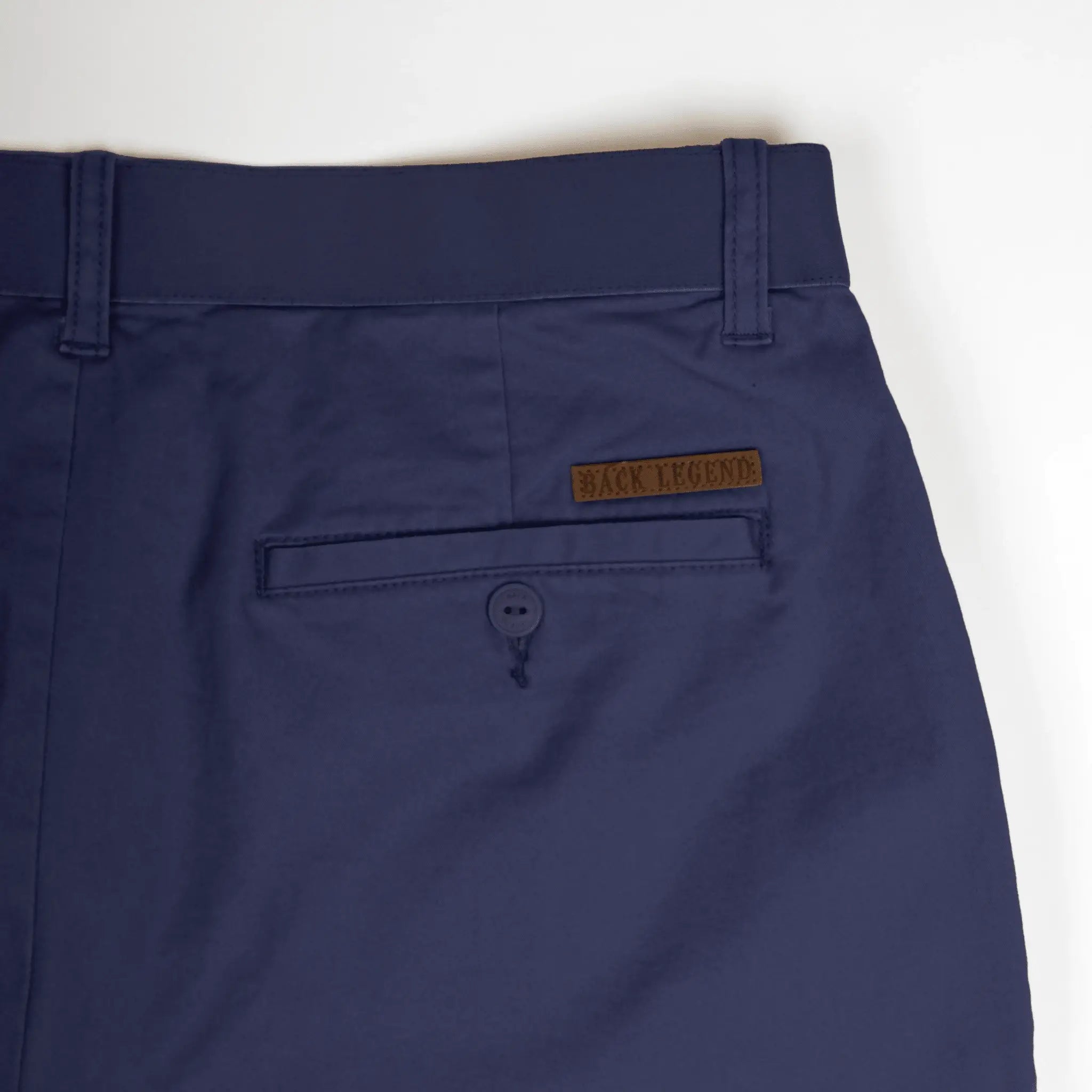 Pantalon chino bleu marine pour homme BACK to LEGEND (zoom poche arrière)