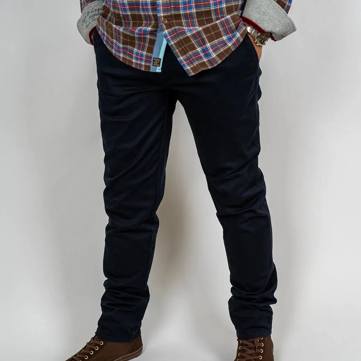 Pantalon chino homme bleu marine Blacks Legend