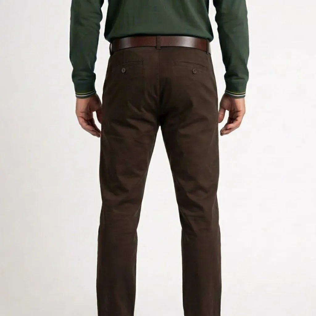 Pantalon chino homme marron foncé BACK TO LEGEND