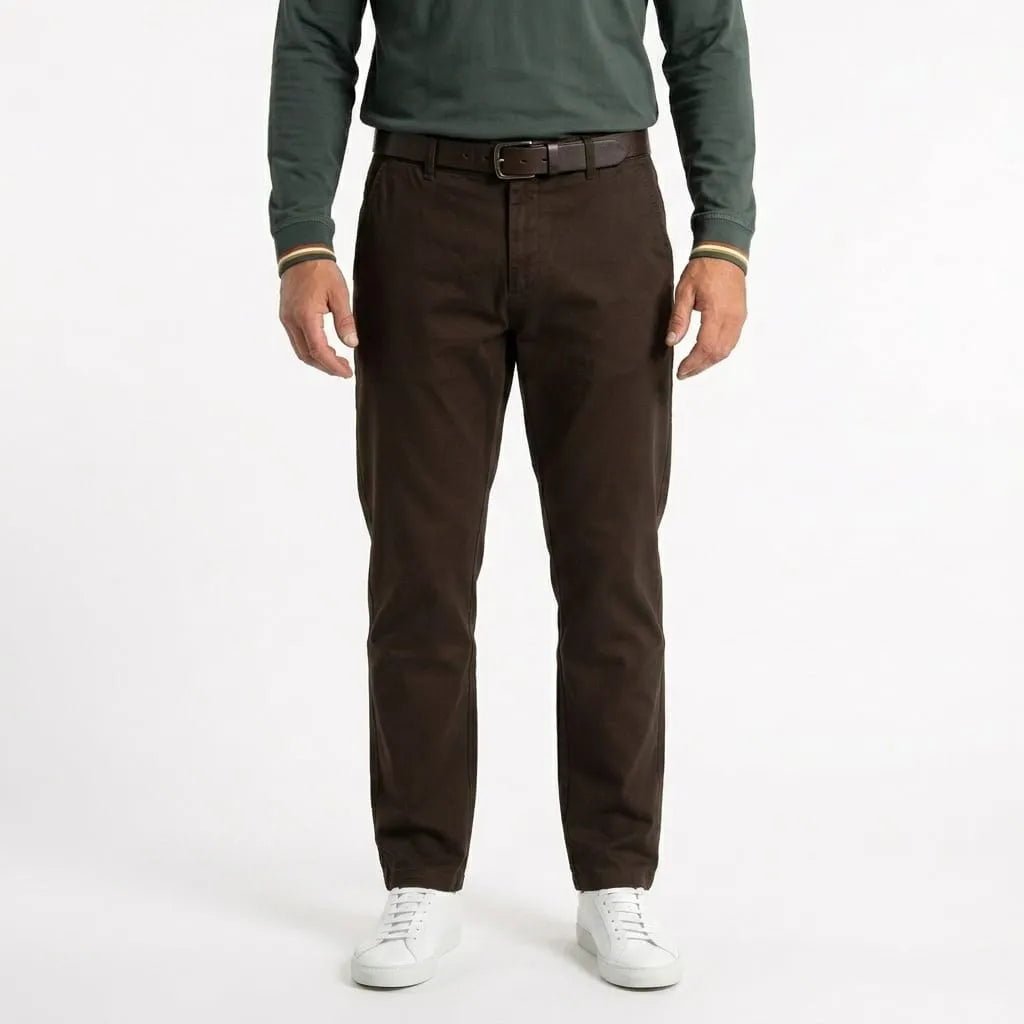 Pantalon chino homme marron foncé BACK TO LEGEND