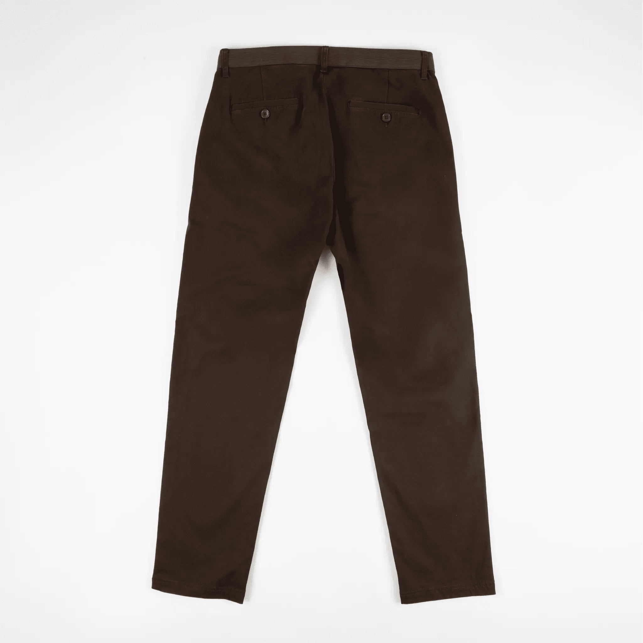 Pantalon chino homme marron foncé BACK TO LEGEND (vue de dos)