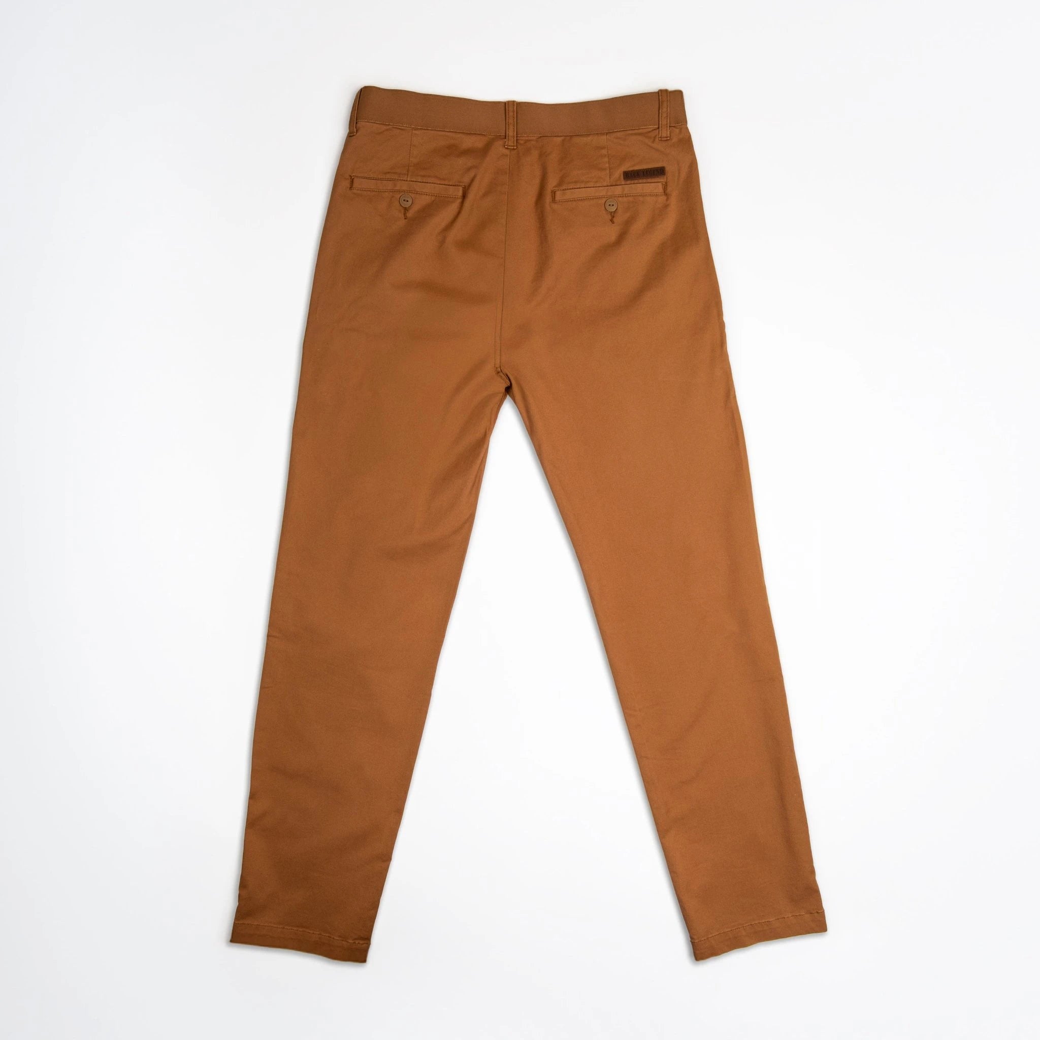 Pantalon chino marron pour homme en coton et élasthanne BACK to LEGEND