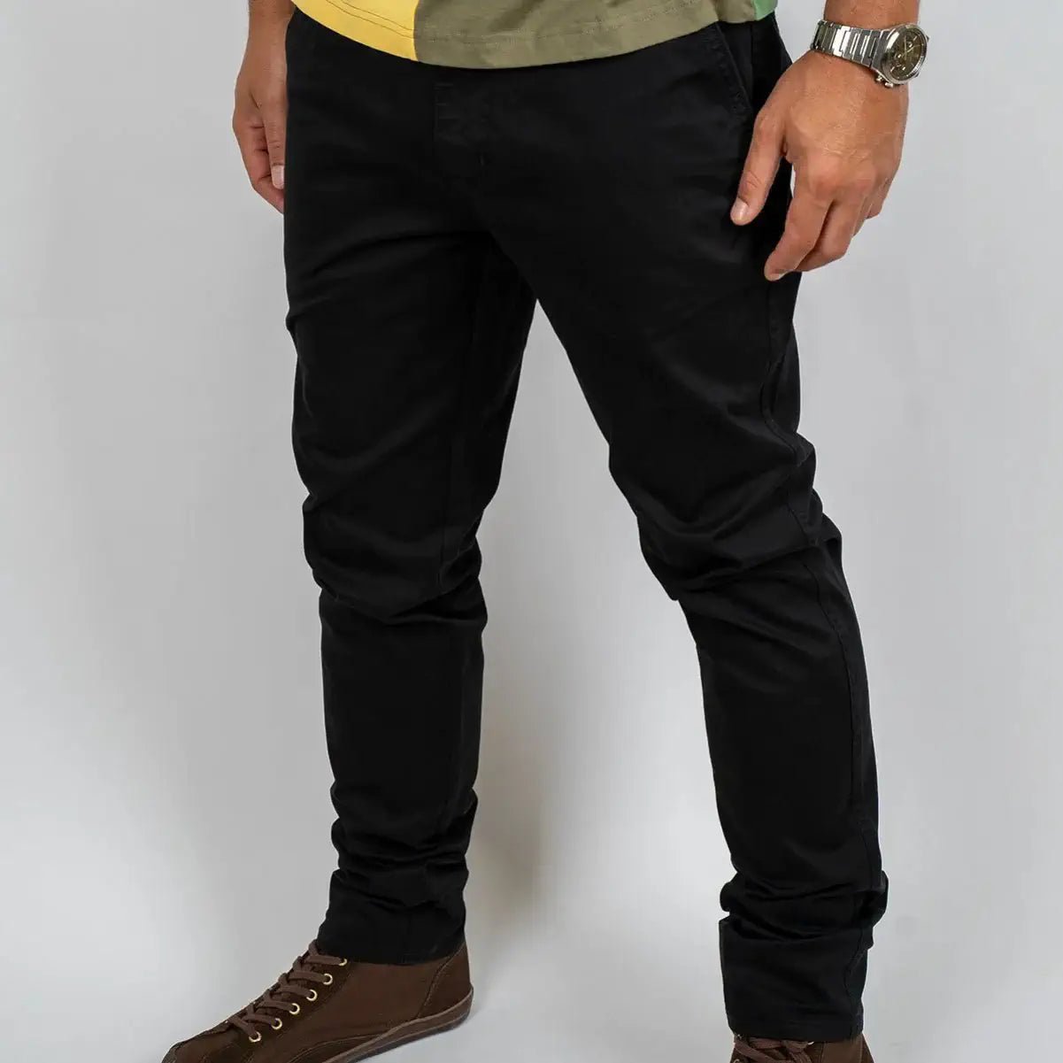 Pantalon chino noir pour homme Blacks Legend