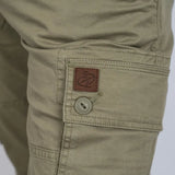 Pantalon cargo kaki pour homme BACK to LEGEND (zoom poche latérale)