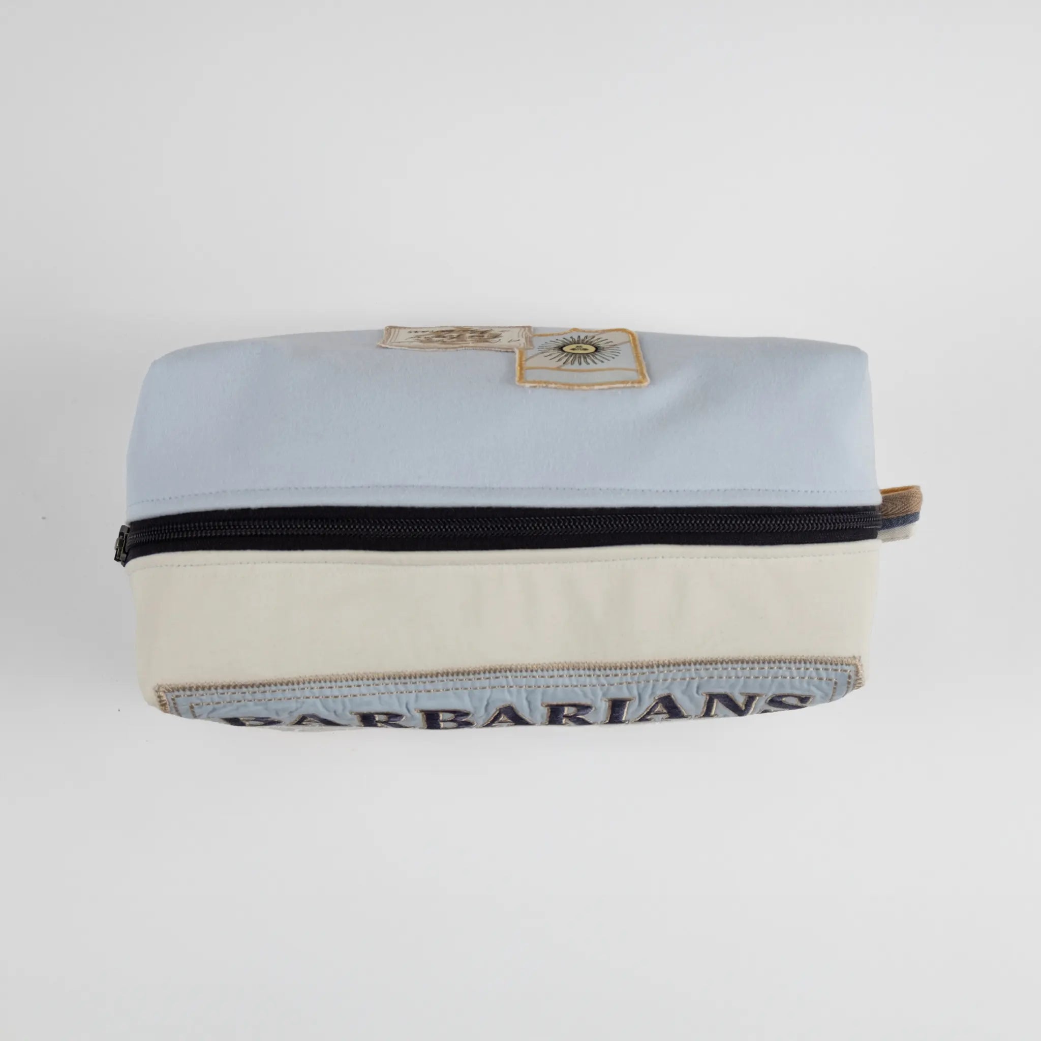 Pochette de voyage multi-usage bicolore blanc/bleu ciel - BACK TO LEGEND