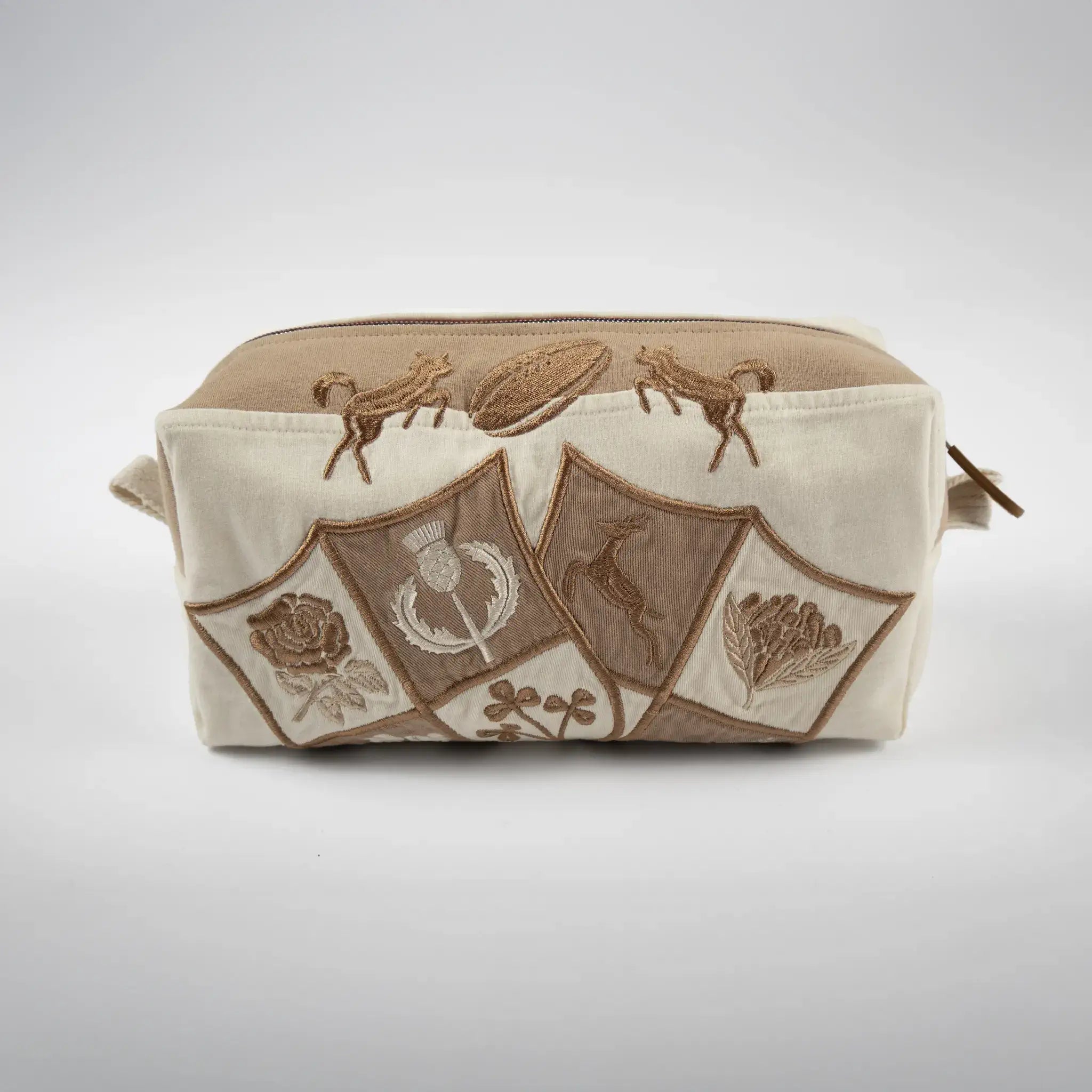 Pochette de voyage BARBARIANS multi-usage bicolore blanc/écru