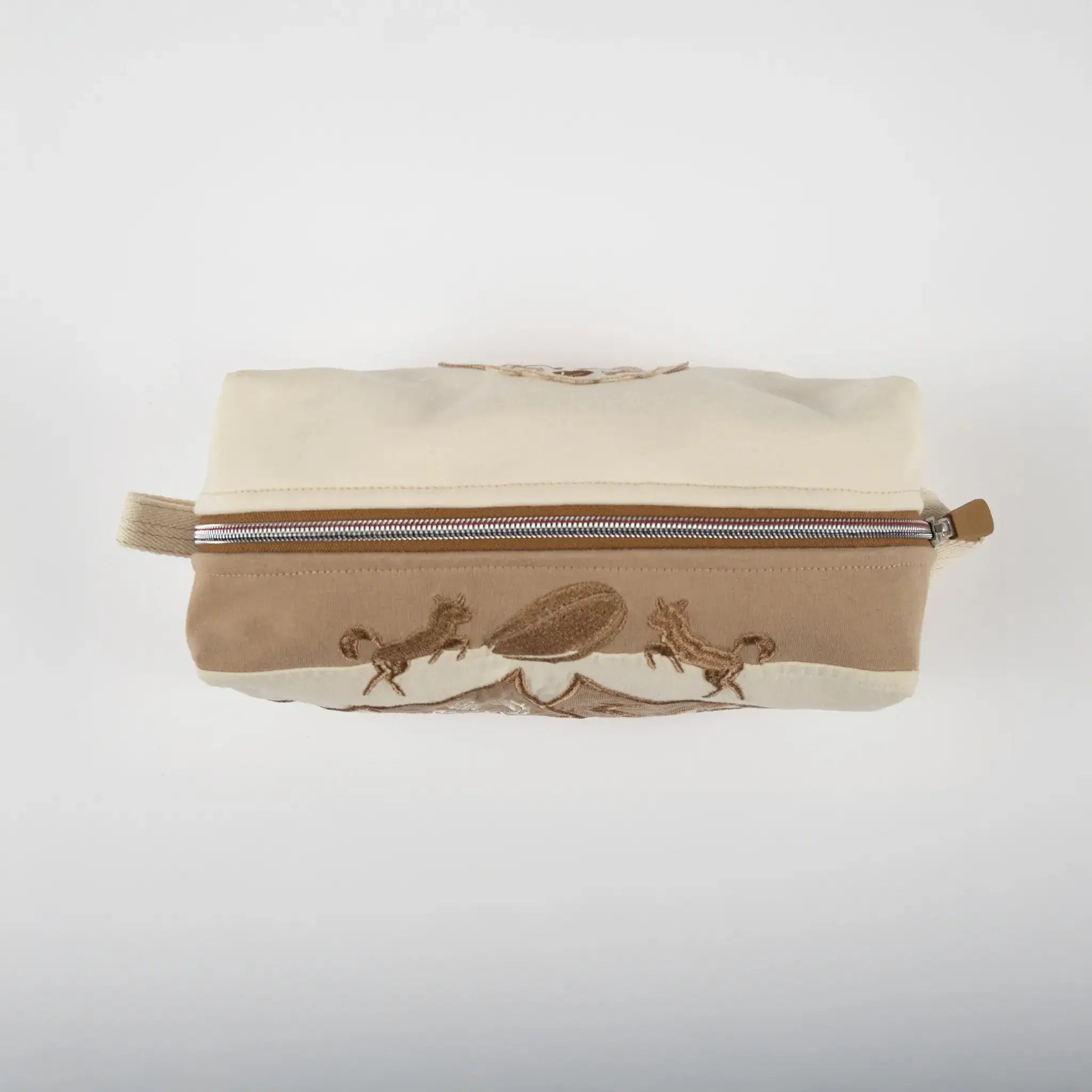 Pochette de voyage BARBARIANS multi-usage bicolore blanc/écru