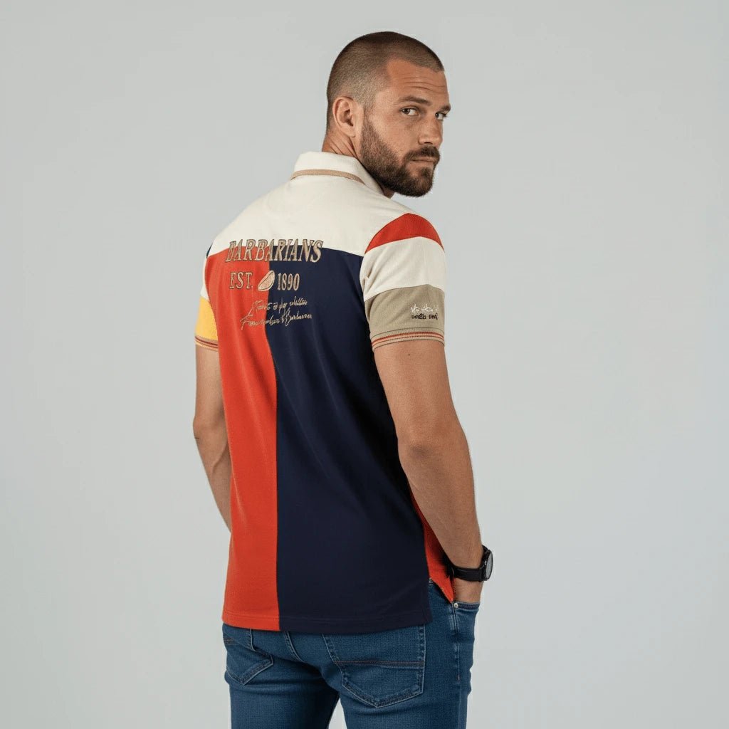 Polo Barbarians multicolore à manches courtes BACK TO LEGEND