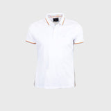 Polo blanc mercerisé pour Homme - BACK TO LEGEND