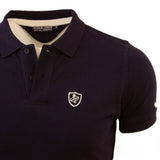 Polo Homme bleu marine Blacks Legend / Peter Mc Andrew (zoom col et poitrine)