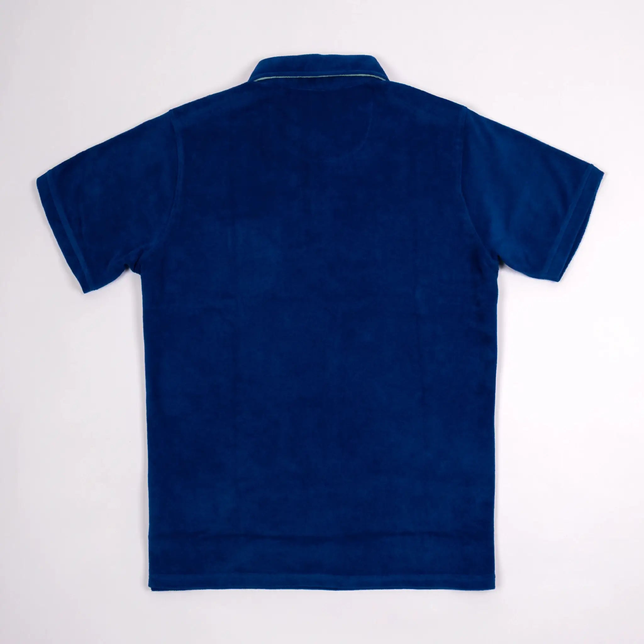 Polo bleu roi en tissu éponge pour homme BACK to LEGEND (vêtement à plat de dos)