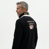 Polo à manches longues noir Barbarians n°10 BACK to LEGEND (vue de dos)