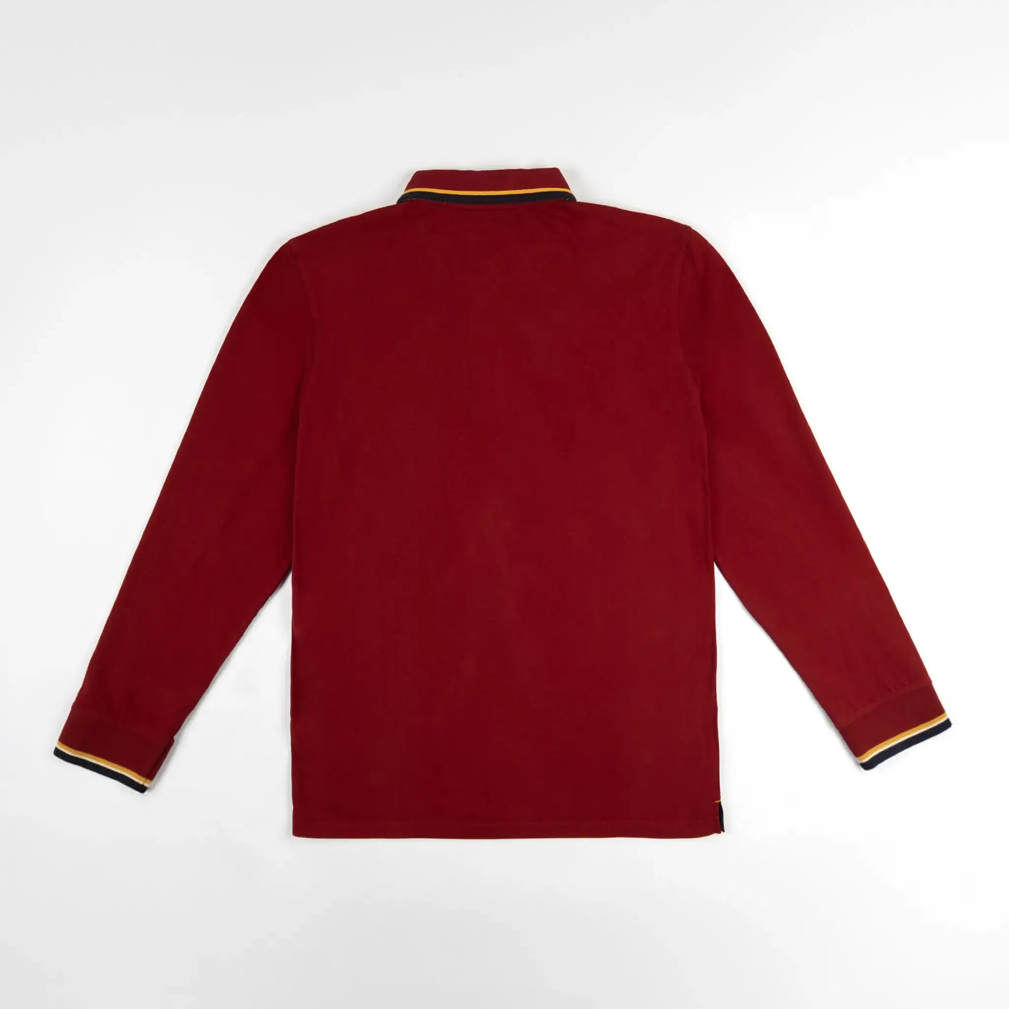 Polo BACK TO LEGEND rouge effet toucher peau de pêche pour hommes (vêtement à plat de dos)