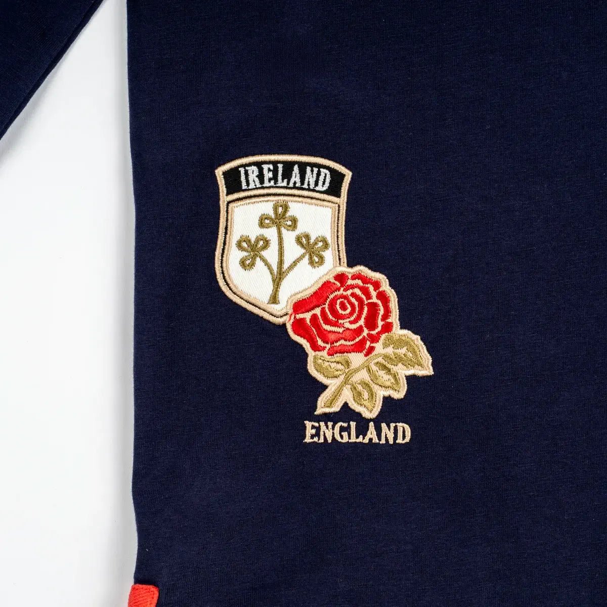 Polo à manches longues tricolore multi-pays Barbarians BACK to LEGEND (zoom badges)