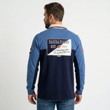 Polo à manches longues tricolore multi-pays Barbarians BACK to LEGEND (vue de dos)