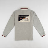 Polo Barbarians n°10 gris finition toucher peau de pêche BACK TO LEGEND (vêtement de dos)