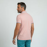 Polo homme rose pâle en jersey élasthanne Blacks Legend