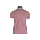 Polo homme rose pâle en jersey élasthanne (vue de dos)