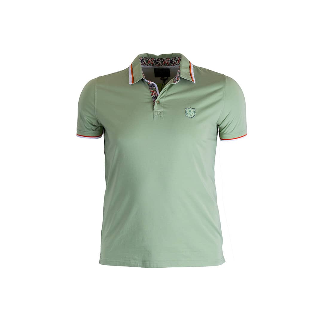 Polo homme vert amande en jersey élasthanne - Blacks Legend