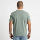 Polo homme BACK TO LEGEND vert écume toucher peau de pêche