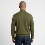 Pull camionneur boutonné kaki pour homme BACK TO LEGEND