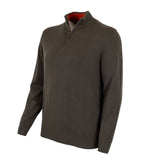 Pull homme col camionneur couleur bronze (vue de 3/4 face)