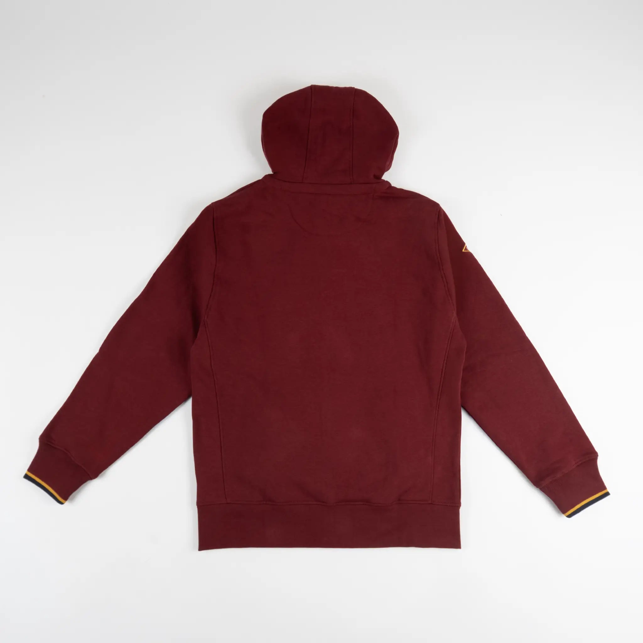 Sweat à capuche bordeaux full zip pour homme BACK TO LEGEND (vêtement à plat de dos)