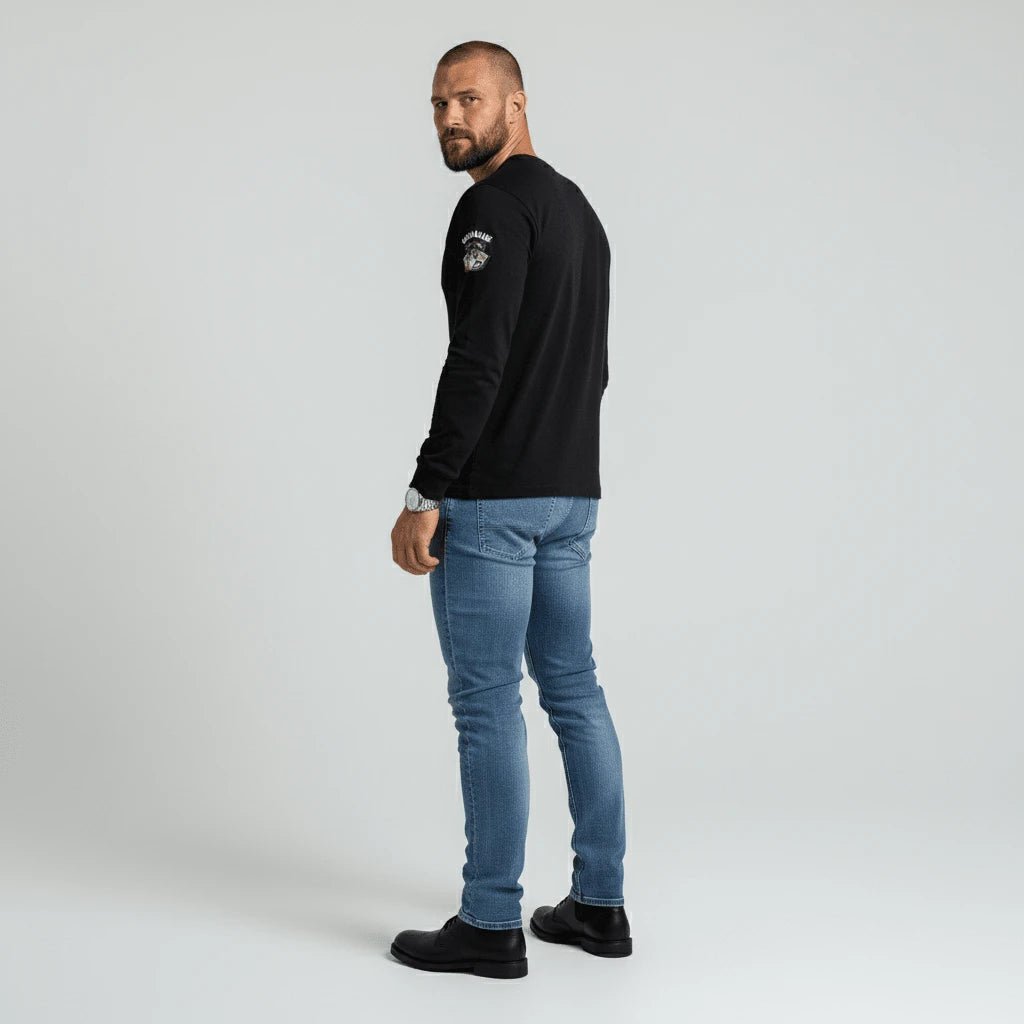 Sweat Barbarians bleu marine col rond BACK TO LEGEND