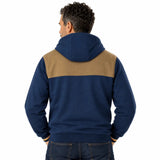Sweat a capuche bicolore zippé doublé polaire BACK TO LEGEND