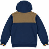 Sweat a capuche bicolore zippé doublé polaire BACK TO LEGEND (vue de dos)