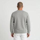 Sweat homme col rond gris chiné BACK TO LEGEND