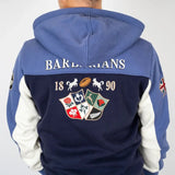 Sweat full zip à capuche Barbarians multi-nations BACK to LEGEND (vue de dos)