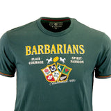 T-shirt vert  Barbarians AFRIQUE DU SUD (Zoom poitrine)